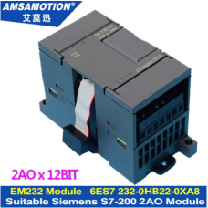 Amsamotion EM232 AMX 232-0HB22-0XA0 2Channel *12Bit Analog Output Module Extension Module For Siemens S7-200