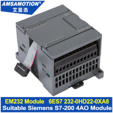 Amsamotion EM232 AMX 232-0HD22-0XA8 4Channel *12Bit Analog Output Module Extension Module For Siemens S7-200 PLC