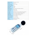 BENETECH Digital Sound Level Meter USB Noise Tester meter GM1356 30-130dB A/C FAST/SLOW dB+ Software