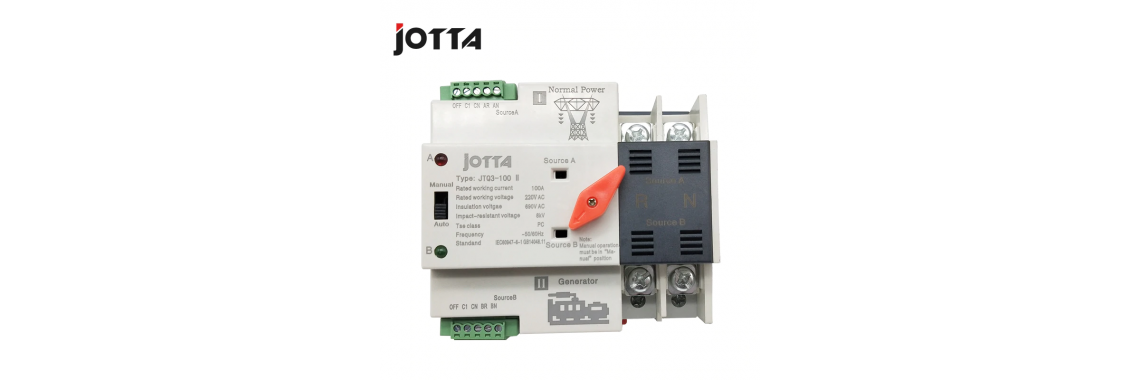 Jotta W2R-2P 110V/220V Mini ATS 100A 2P