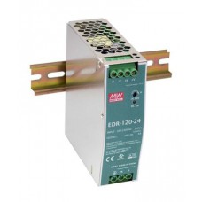 MEAN WELL EDR-120-24 Single Phase AC/DC 120W 24V 5A Industrial DIN Rail Mounted