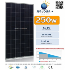 Solar PV SunSolar+ SSP250-20/Wd 250W POLY